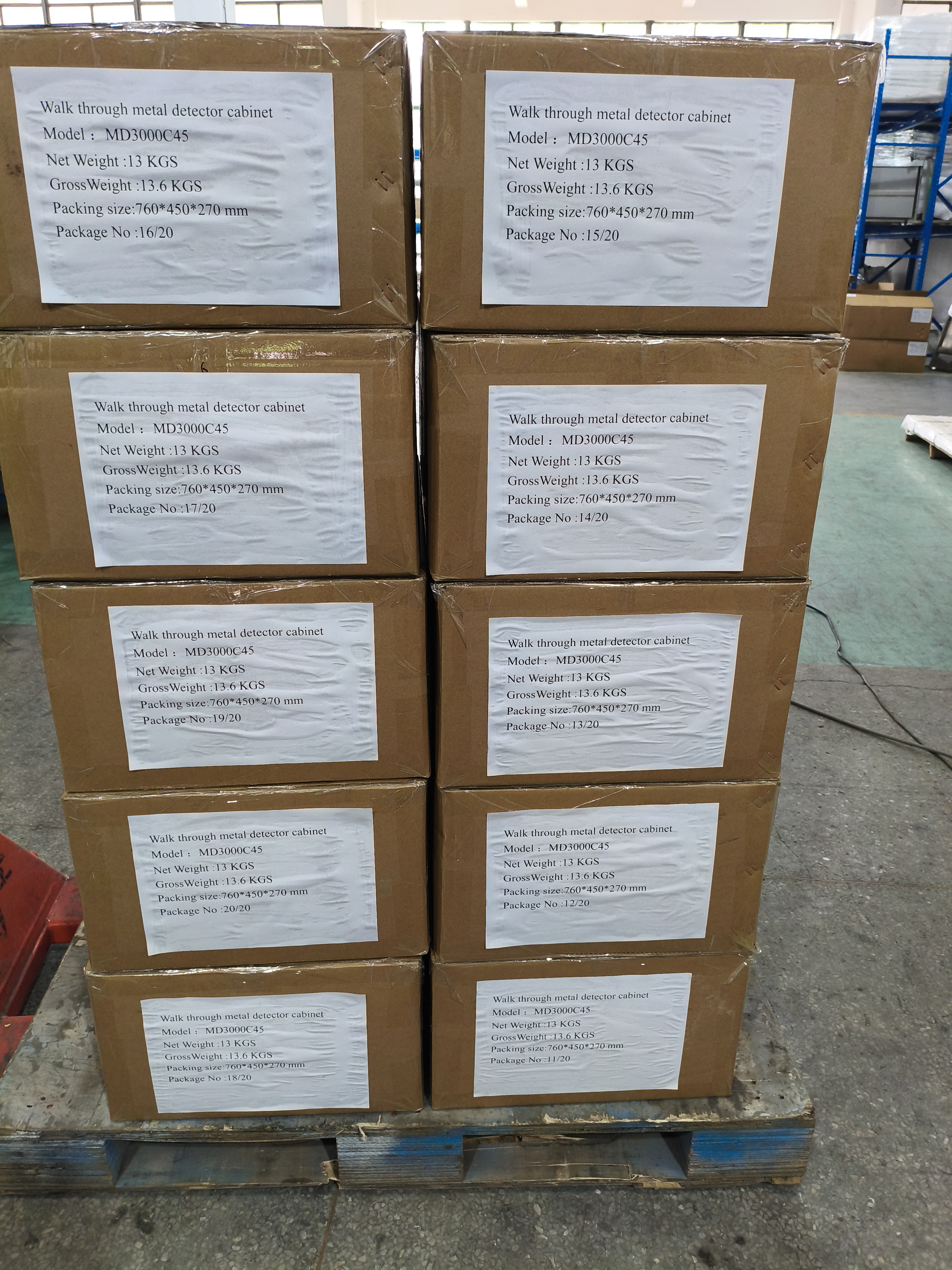 Entrega eficiente a Nigeria: Crónica del envío suave de diez puertas de seguridad